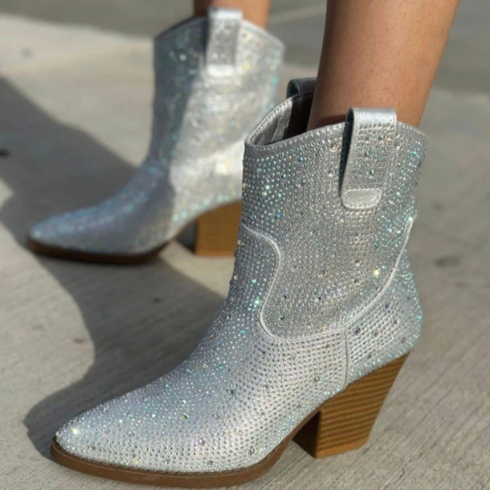 Disco Cowgirl Ankle Boots